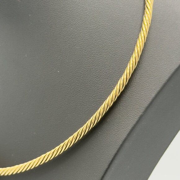 Premiere Designs Gold-Tone Twisted Wire Necklace With Ornate Pendant - Picture 6 of 13